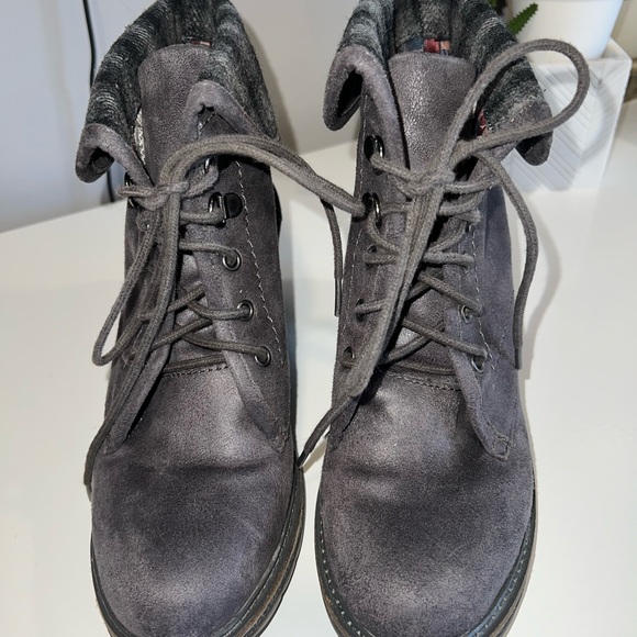 White Mountain Jay Jay Charcoal Gray leather suede Size 8.5M - Picture 2 of 12